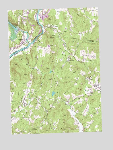 North Hartland, VT USGS Topographic Map