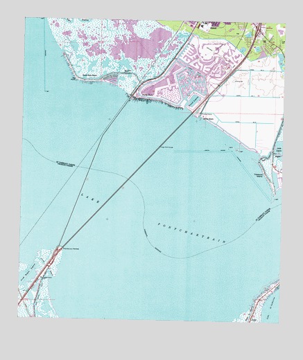 North Shore, LA USGS Topographic Map