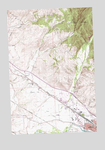 Northwest Missoula, MT USGS Topographic Map