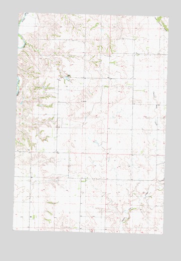 Nygren Dam, ND USGS Topographic Map