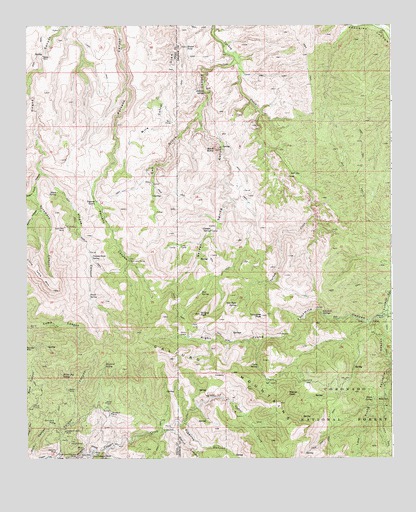 Oak Grove Canyon, AZ USGS Topographic Map