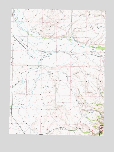 Oberg Ranch, WY USGS Topographic Map