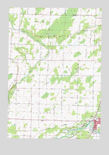 Oconto West, WI USGS Topographic Map