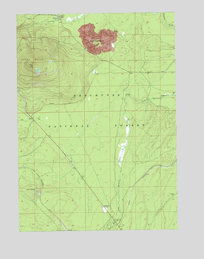 Odell Butte, OR USGS Topographic Map