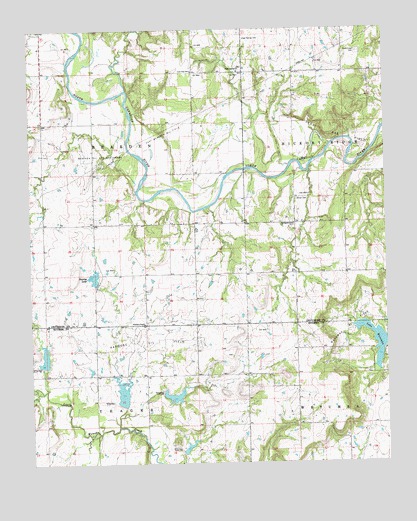Okemah SE, OK USGS Topographic Map