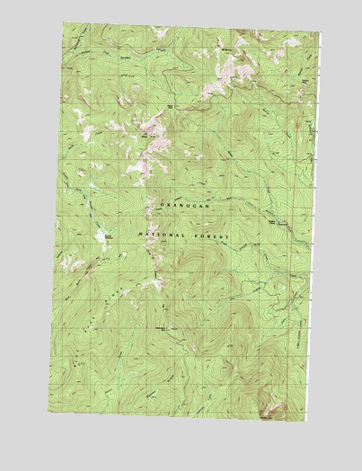 Old Baldy, WA USGS Topographic Map