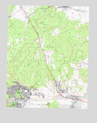 Old Mammoth, CA USGS Topographic Map