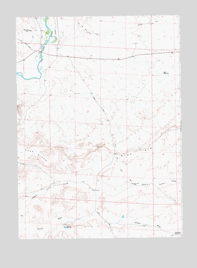 Olsen Ranch, WY USGS Topographic Map