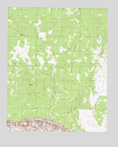 One Toe Ridge, AZ USGS Topographic Map