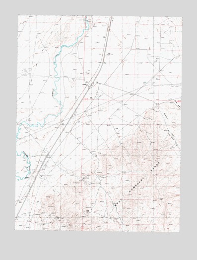 Oreana, NV USGS Topographic Map