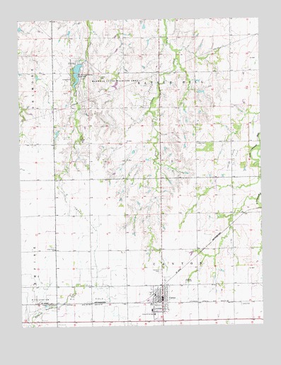 Canton, KS USGS Topographic Map