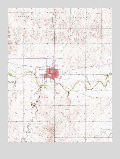 Osborne, KS USGS Topographic Map