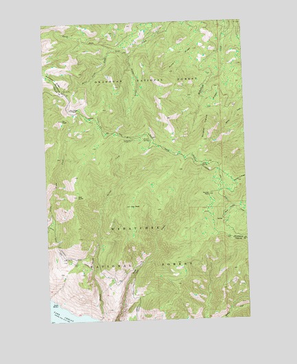 Oss Peak, WA USGS Topographic Map