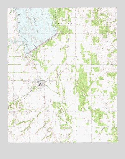 Canton, OK USGS Topographic Map