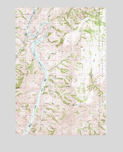 Oxbow, OR USGS Topographic Map