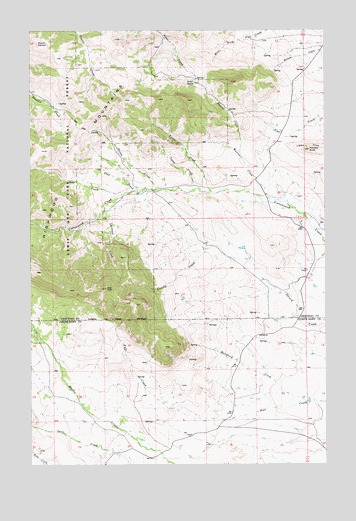 Palisade Butte, MT USGS Topographic Map