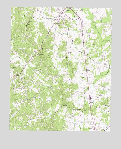 Palmer Shelter, TN USGS Topographic Map