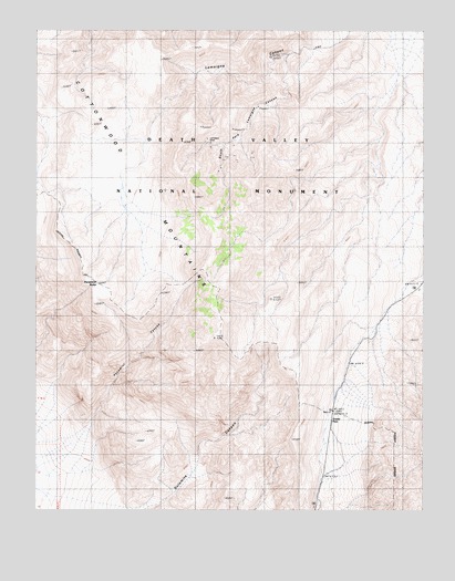 Panamint Butte, CA USGS Topographic Map