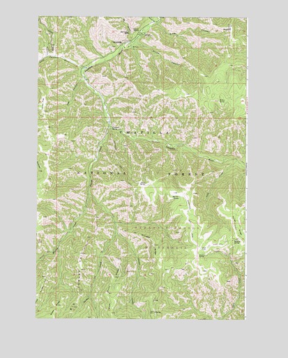 Panjab Creek, WA USGS Topographic Map