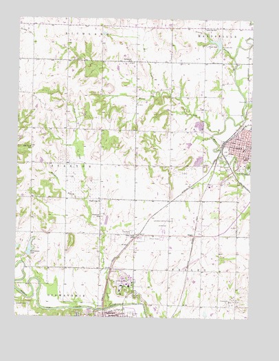 Paola West, KS USGS Topographic Map