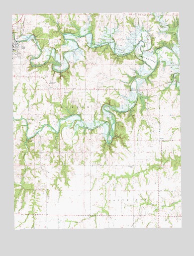 Paris East, MO USGS Topographic Map