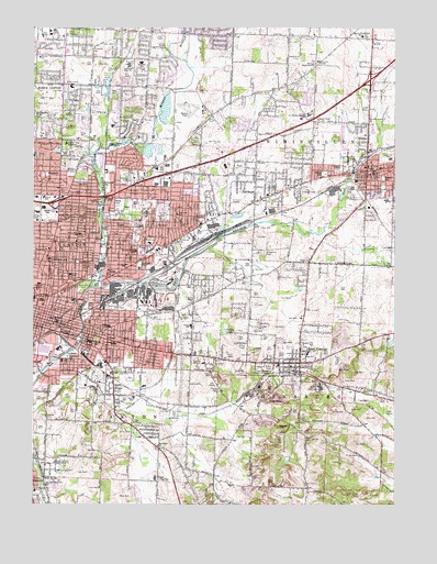 Canton East, OH USGS Topographic Map