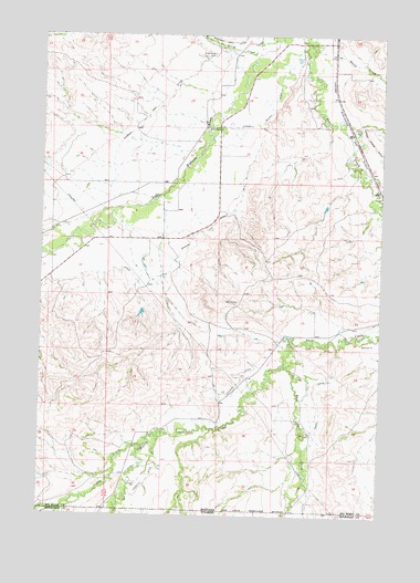 Pass Creek West, MT USGS Topographic Map