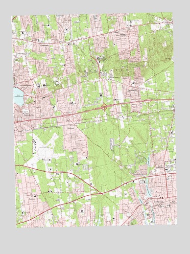 Patchogue, NY USGS Topographic Map