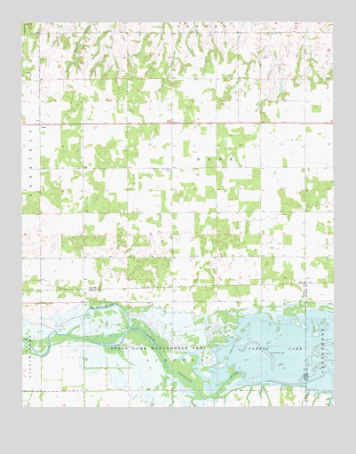 Canton NW, OK USGS Topographic Map