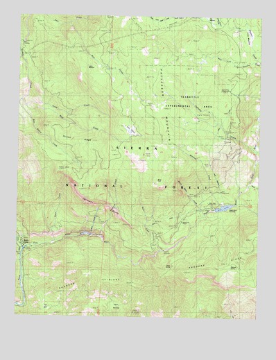 Patterson Mountain, CA USGS Topographic Map