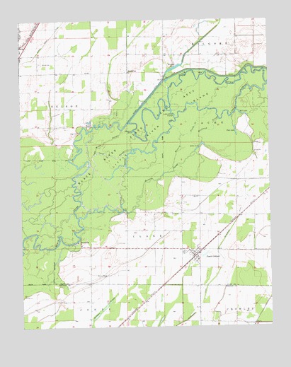 Peach Orchard, AR USGS Topographic Map