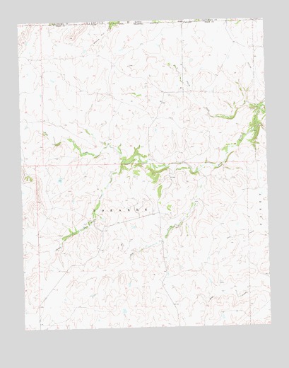 Pearsonia NW, OK USGS Topographic Map