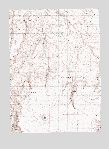 Pence Butte, ID USGS Topographic Map