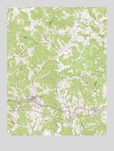 Pennsboro, WV USGS Topographic Map