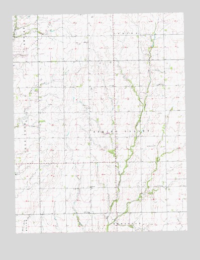 Canton SW, KS USGS Topographic Map