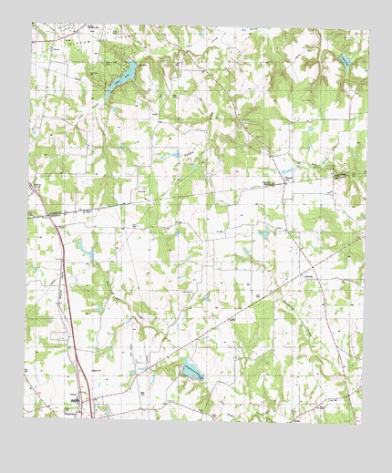 Percilla, TX USGS Topographic Map