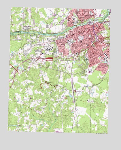 Petersburg, VA USGS Topographic Map