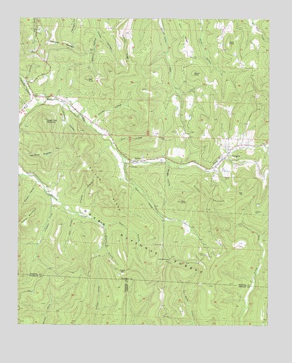 Pettigrew, AR USGS Topographic Map