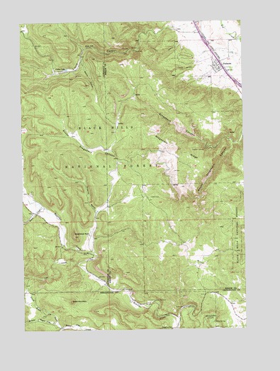 Piedmont, SD USGS Topographic Map