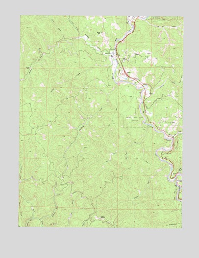 Piercy, CA USGS Topographic Map
