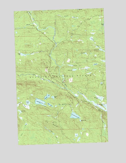 Pine Mountain, MN USGS Topographic Map