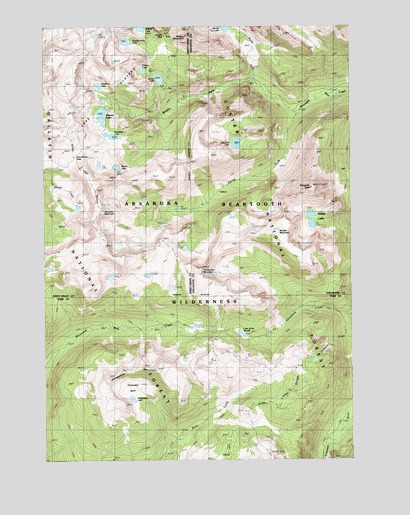Pinnacle Mountain, MT USGS Topographic Map