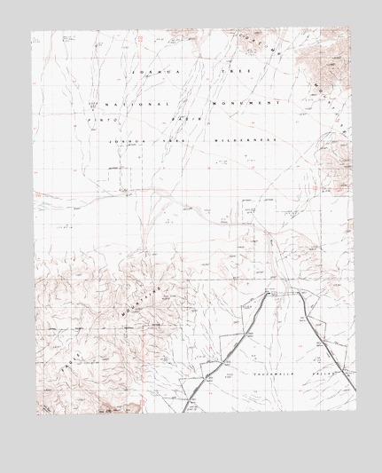 Pinto Wells, CA USGS Topographic Map