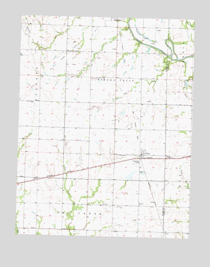 Piqua, KS USGS Topographic Map