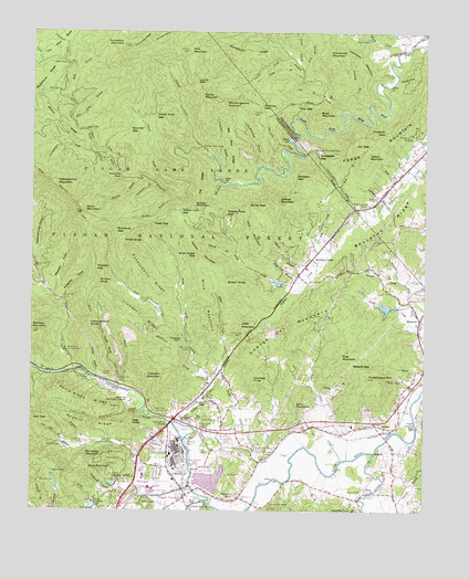 Pisgah Forest, NC USGS Topographic Map