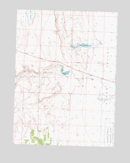 Piute Reservoir, OR USGS Topographic Map