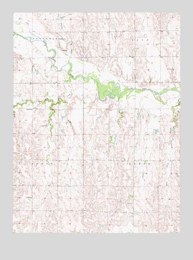 Pleasanton NW, NE USGS Topographic Map