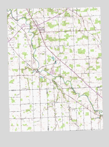 Poe, IN USGS Topographic Map