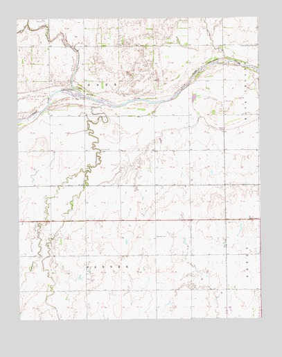 Pond Creek NW, OK USGS Topographic Map