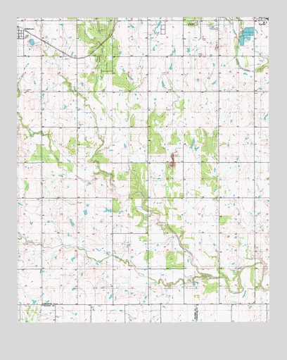 Post Oak Creek, OK USGS Topographic Map